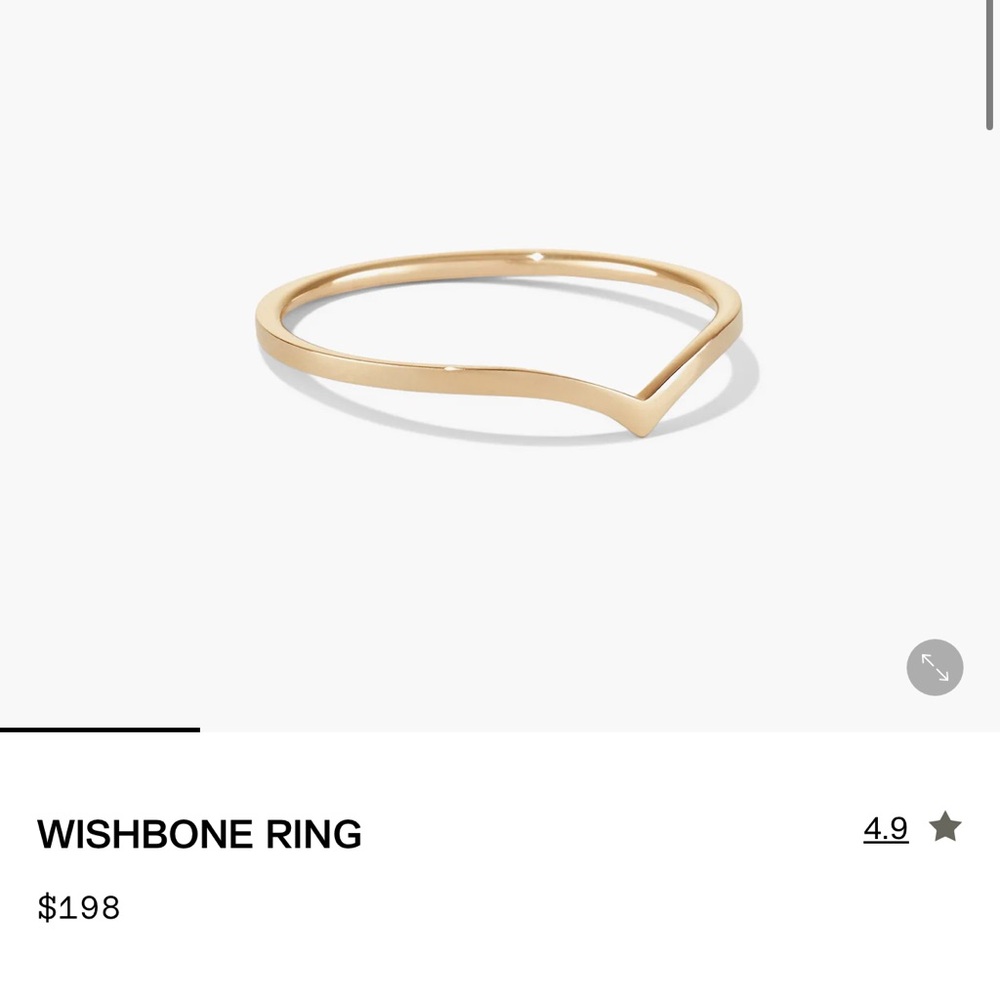 Mejuri Wishbone ring